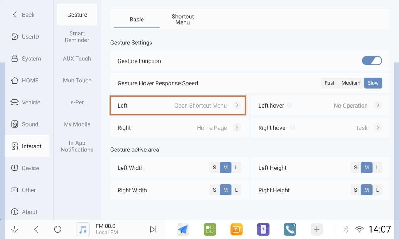 Full-screen Gestures Step 4a